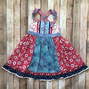 Matilda Jane Jolene Mixed Pattern Knot Dress